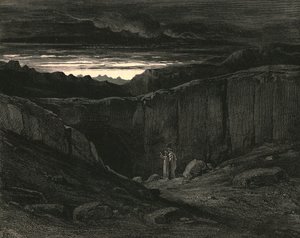 Porzuć wszelką nadzieję, wy, którzy tu wchodzicie, ok. 1890 r. autorstwa Gustave Dore