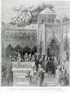 Całe ich życie było zajęte nie przez prawa, statuty czy zasady, ale zgodnie z ich wolą i szczerą wolą, za Gargantua (1534) François Rabelais (1483 - 1553). Grawerowane przez Gustave Dore (1832-1883). autorstwa Gustave Dore