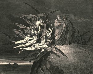 Nie bądźcie nikim z was oburzającym, c1890. autorstwa Gustave Dore