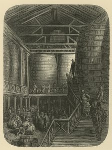 Pracownicy browaru w magazynie autorstwa Gustave Dore