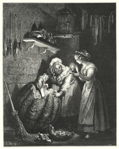 Centrillona; Kopciuszek (grawerunek) autorstwa Gustave Dore