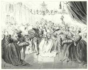 Kopciuszek (grawerunek) autorstwa Gustave Dore