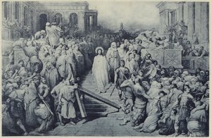 Chrystus opuszczający Pretorium (lito) autorstwa Gustave Dore