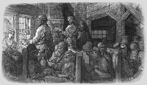 „Kawiarnia - Halka Lane”, 1872. autorstwa Gustave Dore