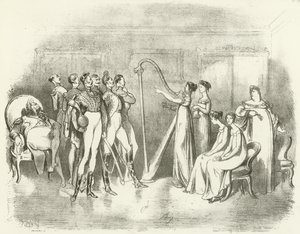 Corinna lub Vocal Charms 1810 (grawiura) autorstwa Gustave Dore