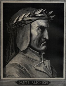 Dante Alighieri 1265-1321, 1860 autorstwa Gustave Dore