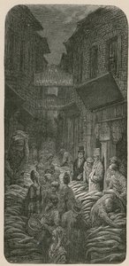 Dark Horse Lane, Billingsgate autorstwa Gustave Dore