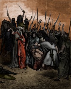 Śmierć Agaga autorstwa Doré - Biblia autorstwa Gustave Dore