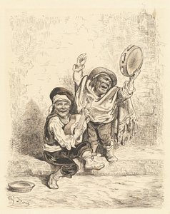 Muzycy krasnoludów z Granady autorstwa Gustave Dore