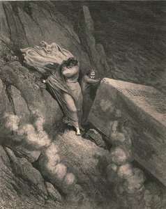 Z głębokiej otchłani, za pokrywą wielkiego pomnika staliśmy na emeryturze ok. 1890 r. autorstwa Gustave Dore