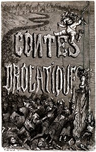 Frontyspis Opowieści Drolatycznych Honore de Balzac autorstwa Gustave Dore