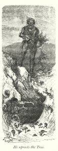 On wyrywa drzewo (grawerunek) autorstwa Gustave Dore