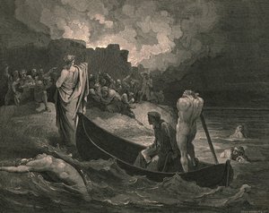 Nie mogłem usłyszeć, jakie warunki im zaproponował, ok. 1890 r. autorstwa Gustave Dore