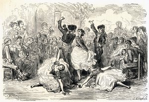 Ilustracja do "Voyage en Espagne" autorstwa Charlesa Davilliera opublikowana w 1866 r. (rycina) autorstwa Gustave Dore