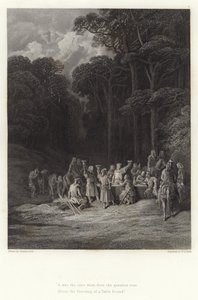Ilustracja do Vivien autorstwa Alfreda Tennysona autorstwa Gustave Dore