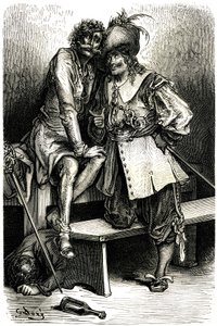 Ilustracja dla Kapitana Fracasse autorstwa Gustave Dore