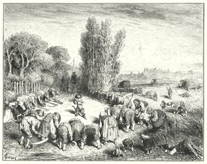Mistrz Kot lub Kot w Butach; Kot w butach (grawerunek) autorstwa Gustave Dore