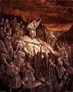 Mattathias apeluje do żydowskich uchodźców autorstwa Doré - Biblia autorstwa Gustave Dore