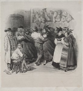 Dzieła muzyczne Ernesta Doré: Pamiątka Alzacji, Taniec alzacki - Strona tytułowa. autorstwa Gustave Dore