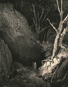 Dalej ruszył, zamknąłem jego kroki ścigane, c1890. autorstwa Gustave Dore