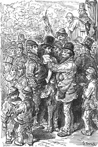 „Poza pierścieniem”, 1872. autorstwa Gustave Dore
