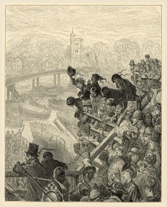Oxford i Cambridge Boat Race, Putney autorstwa Gustave Dore