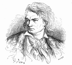 Portret Beethovena autorstwa Gustave
