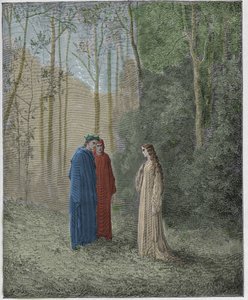 Purgatorio, Canto 5: Dante rozmawia z Pia de Tolomei autorstwa Gustave Dore