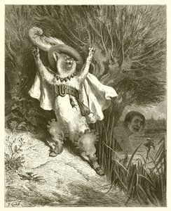 Kot w butach, ok. 1868 r. autorstwa Gustave Dore