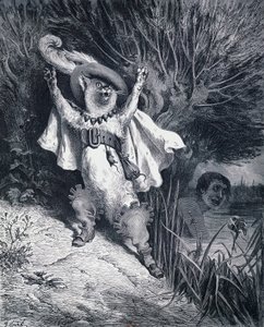 Kot w butach, ilustracja Gustave