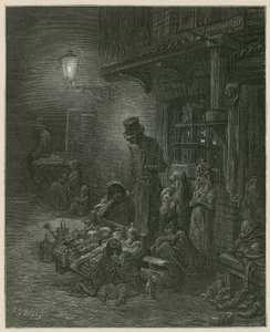 Slumsy w Londynie autorstwa Gustave Dore