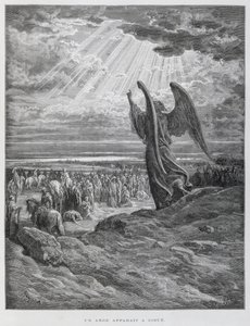 Anioł ukazujący się Jozuemu w autorstwa Gustave Dore
