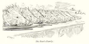 Rodzina dzików (rycina) autorstwa Gustave Dore