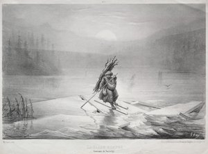 Łamiący lód, pamiątka Norwegii autorstwa Gustave Dore