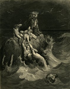 Frontyspis „Potop” do ilustrowanego wydania Biblii, 1866 r. autorstwa Gustave Dore
