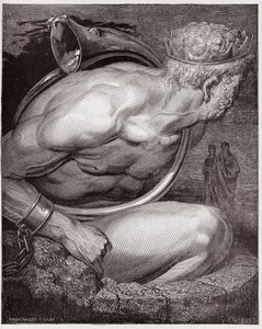 Boska Komedia (La Divina Commedia, La Divine Comedie), Inferno, Canto 31: Nimrod of the Giants - Dante Alighieri (1265-1321) - Ilustracja Gustave Dore (1832-1883) autorstwa Gustave Dore