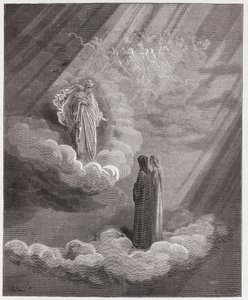 Boska Komedia (La Divina Commedia, La Divine Comedie), Paradiso, Canto 16: Dusza Cacciaguida mówi o Florencji - Dante Alighieri (1265-1321) - Ilustracja Gustave Dore (1832-1883) autorstwa Gustave Dore