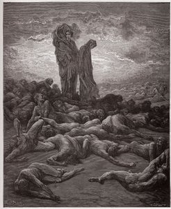 Boska Komedia (La Divina Commedia, La Divine Comedie), Purgatorio, Canto 20: Dusze skąpców - Dante Alighieri (1265-1321) - Ilustracja Gustave Dore (1832-1883) autorstwa Gustave Dore