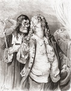 The Doctors, z XIX-wiecznego wydania Fables de La Fontaine (drewno) autorstwa Gustave Dore