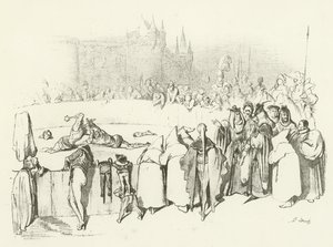 Sąd Boży (wklęsłodruk) autorstwa Gustave Dore