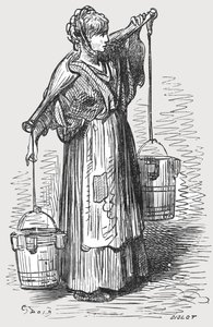 „Kobieta od mleka”, 1872. autorstwa Gustave Dore