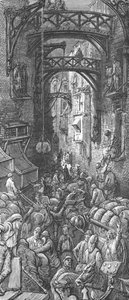 „Tide of Business in the City”, 1872. autorstwa Gustave Dore