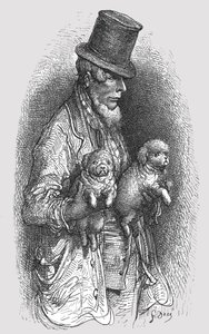 „Wielbiciel psów z West Endu”, 1872. autorstwa Gustave Dore