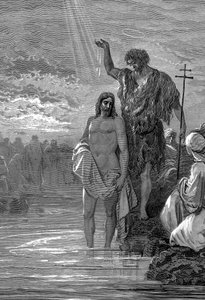Chrzest Chrystusa, I wiek, 1865-1866 autorstwa Gustave Dore