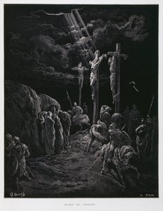 Śmierć Chrystusa na krzyżu, ilustracja z Biblii Dore