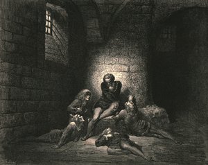 Następnie, aby nie uczynić ich smutniejszymi, utrzymywałem ducha w ciszy, ok. 1890 r. autorstwa Gustave Dore