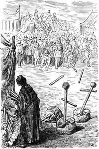 „Trzy kije za grosz”, 1872. autorstwa Gustave Dore