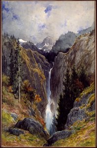 Wodospad piekielnej dziury w dolinie Lys. Obraz Gustave Dore (1832-1883) autorstwa Gustave Dore