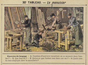 Stolarz (kolor lito) autorstwa Gustave Fraipont
