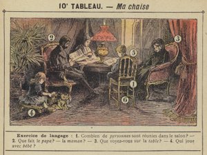 Ma chaise (colour litho) autorstwa Gustave Fraipont